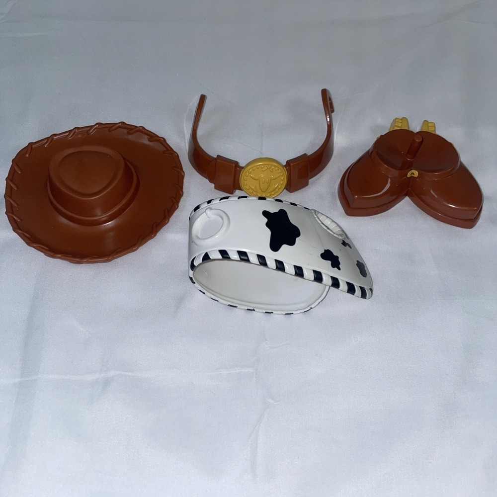 Disney Toy Story Woody Mr Potato Head‎ Parts Lot Hat Vest Belt Boots Hasbro 2009